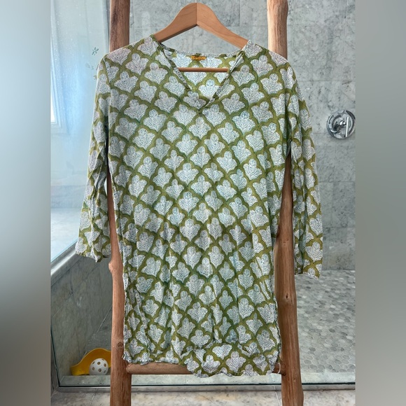 Roberta Roller Rabbit | Tops | Roberta Roller Rabbit Green Tunic With ...